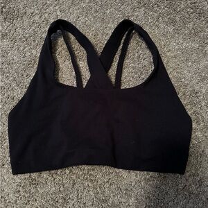 Senita Black Cross Back Bra